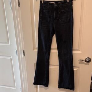Pilcro and the Letterpress Women's Black High Rise Bootcut Jeans Size 26